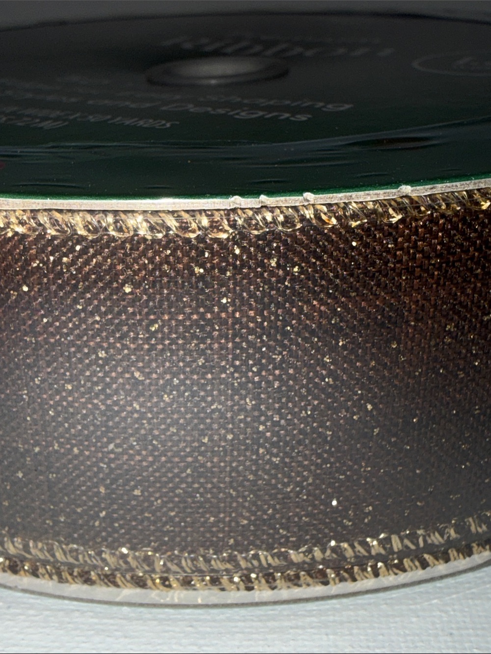Member's Mark Brown Textured Wired-Gold Edge Gift Ribbon - Picture 7 of 7